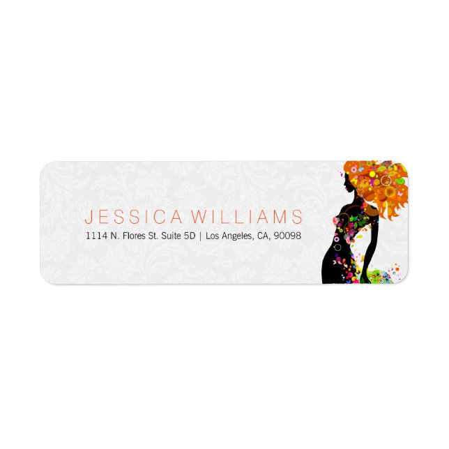 Colourful Floral Fashion Girl (Front)
