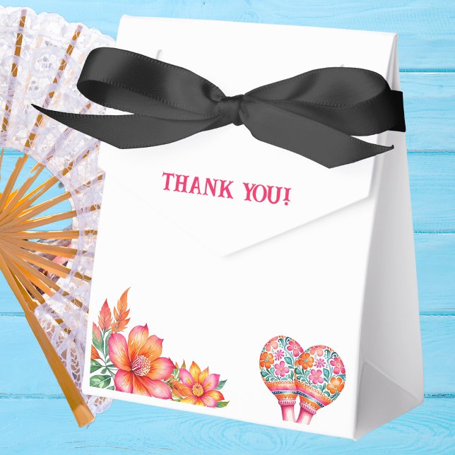 Colourful Floral Fiesta Mexican Baby Shower Favour Box (Creator Uploaded)