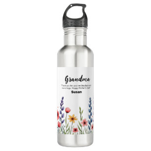 Colourful Floral Flower Happy Mothers Gift Tumbler 710 Ml Water Bottle