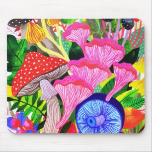 Colourful Floral Forest Botanical Mouse Mat