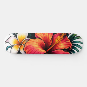 Colourful Floral Garden Flower Design Skateboard