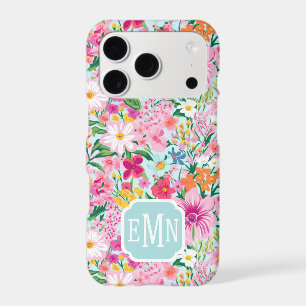 Colourful Floral Garden Monogrammed