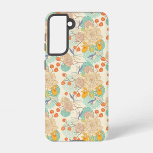 Colourful Floral Garden Pattern Samsung Galaxy Case