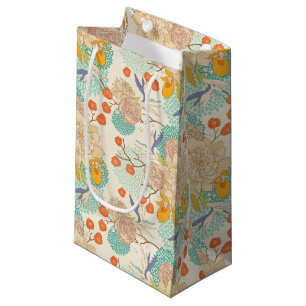 Colourful Floral Garden Pattern Small Gift Bag