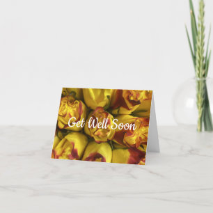 Colourful Floral Get Well Soon  Thank You Card