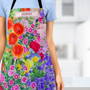 Colourful Floral Gift – Birthday for Grandma Apron