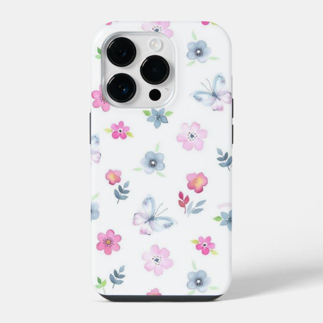 Colourful floral iPhone case (Back)