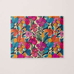 Colourful Floral Jigsaw Puzzle
