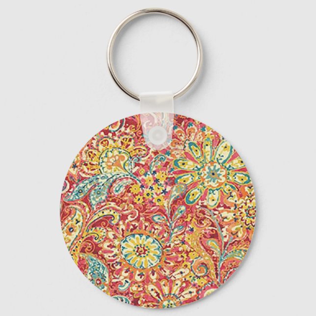 Colourful Floral Key Chain (Front)