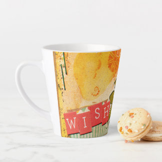 Colourful Floral Latte Mug