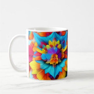Colourful Floral Mandala Design  Coffee Mug