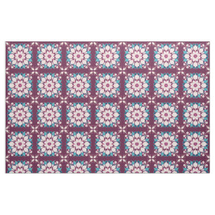 Colourful Floral Mandala Design Fabric