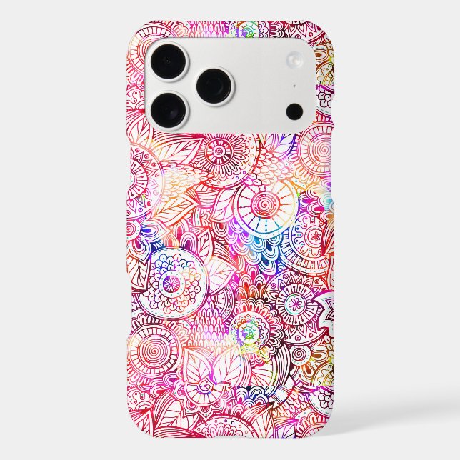 Colourful Floral Mandala Pattern (Back)