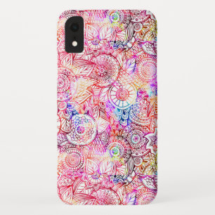 Colourful Floral Mandala Pattern iPhone XR Case