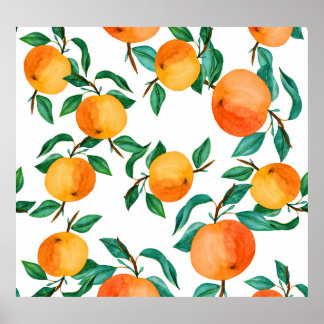 Colourful Floral Mix: Watercolor Illustration. Poster