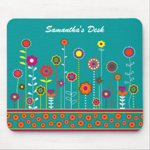 Colourful Floral Mousepad