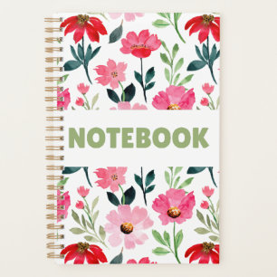Colourful Floral Notebook – Minimalist Flower Planner