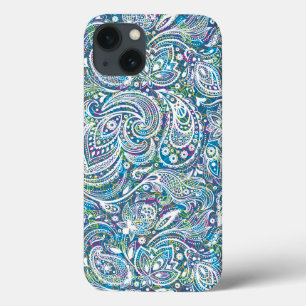 Colourful Floral Paisley Pattern iPhone 13 Case