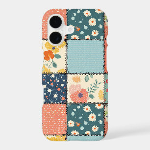 Colourful Floral Patchwork Quilt with Playful Prin
