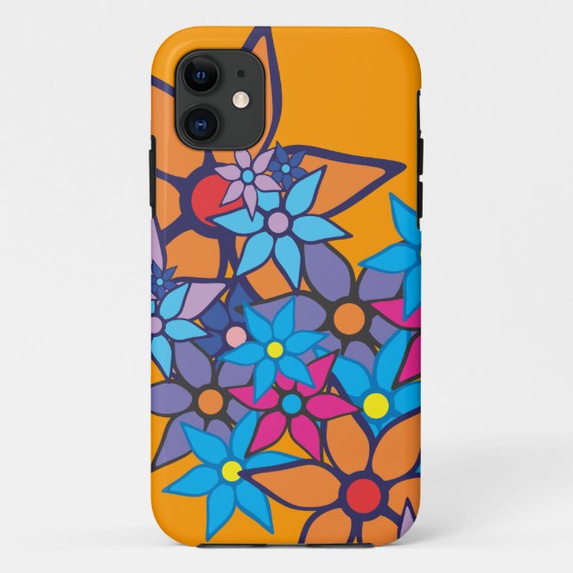 Colourful Floral Pattern #10 Case-Mate iPhone Case (Back)
