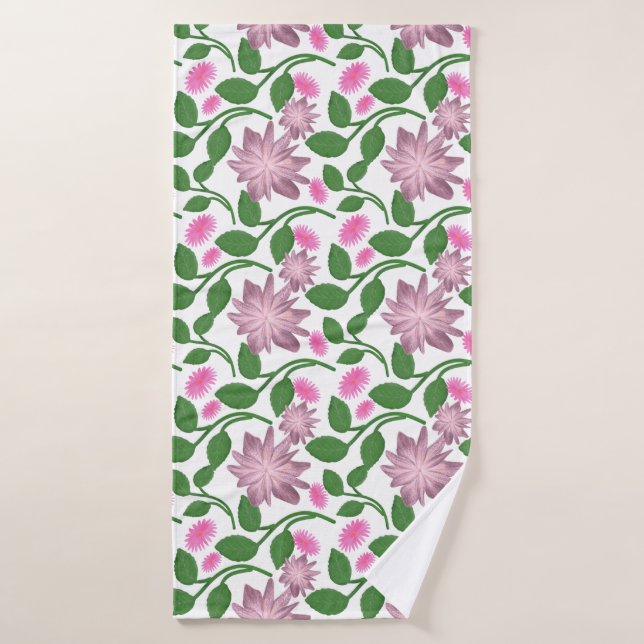 Colourful floral pattern  bath towel (Bath Towel)