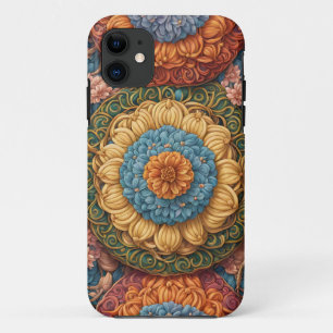 Colourful floral pattern iPhone 11 case
