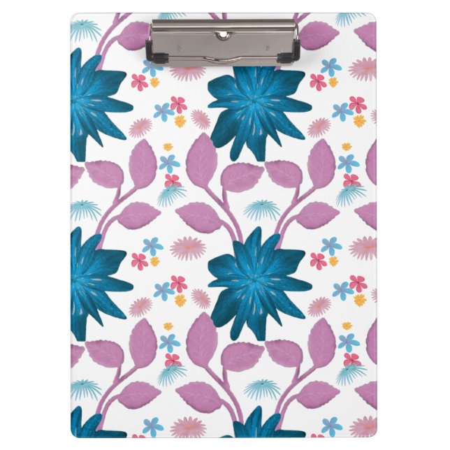 Colourful floral pattern  clipboard (Front)