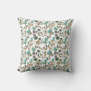 Colourful Floral Pattern Cushion