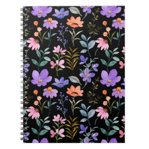 Colourful Floral Pattern               Notebook
