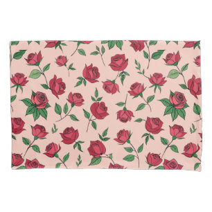 Colourful Floral Pattern Pillowcase