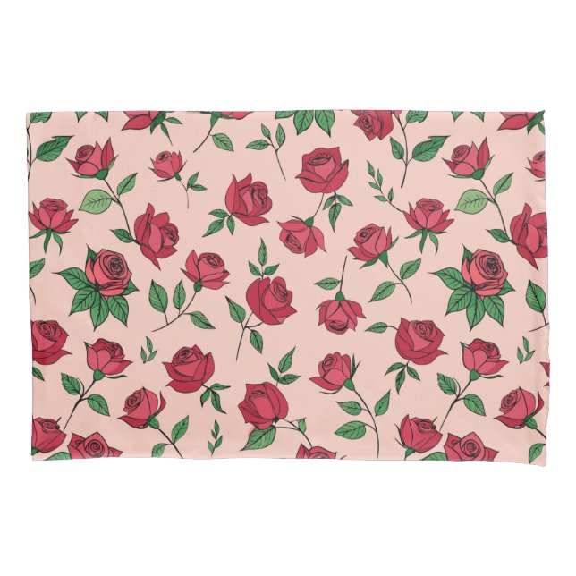 Colourful Floral Pattern Pillowcase (Front)