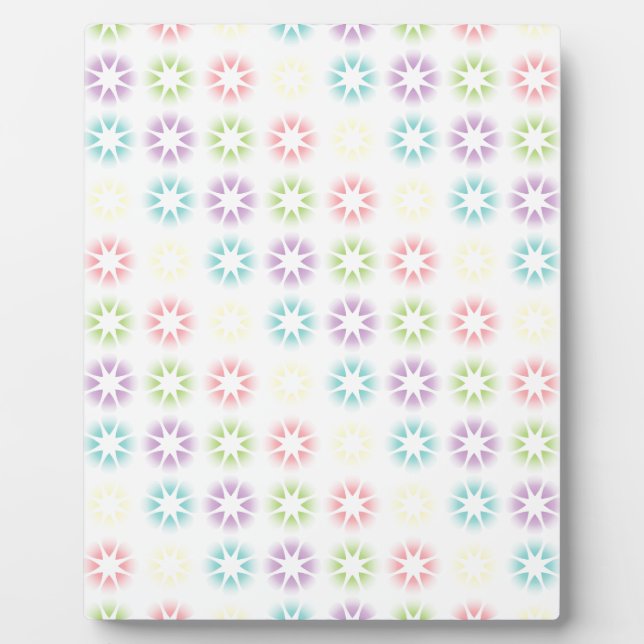 Colourful floral pattern plaque (Front)