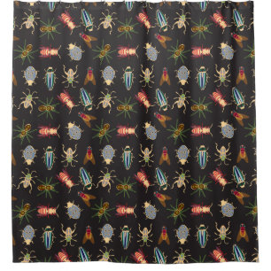 Colourful Floral Pattern Shower Curtain