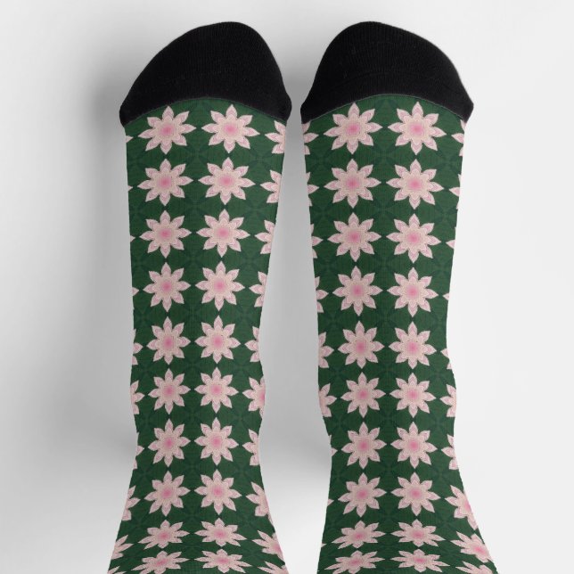 Colourful floral pattern socks (Top)