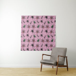 Colourful Floral Pattern Tapestry
