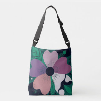 Colourful Floral Pattern Tote Bag – Cute Modern Fl