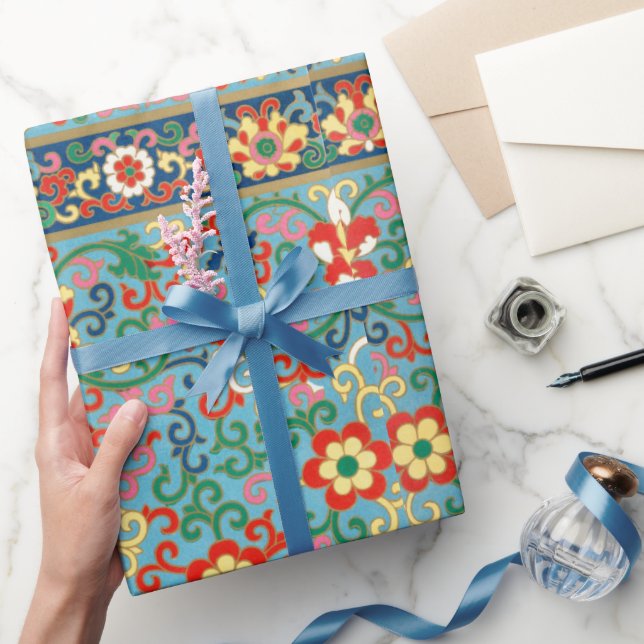Colourful Floral pattern Wrapping Paper (Gifting)