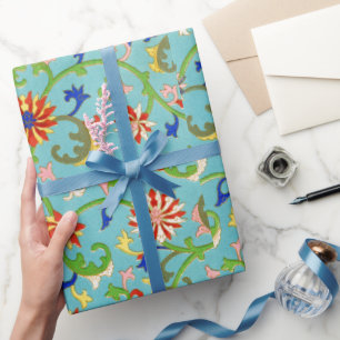 Colourful  Floral pattern Wrapping Paper
