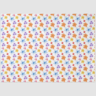 Colourful Floral Print Tissue Paper