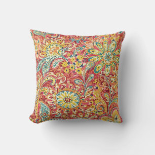 Colourful Floral Reversible Pillow
