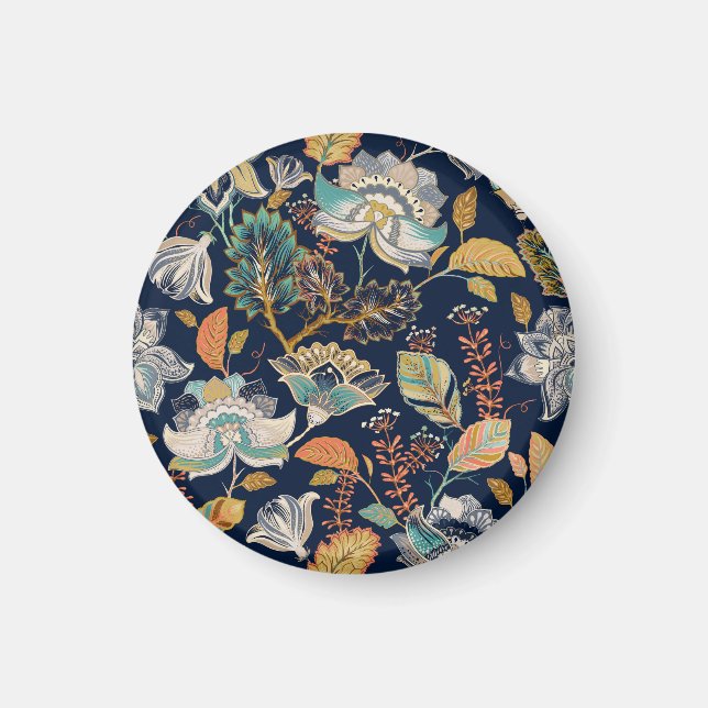 Colourful Floral: Seamless Background Magnet (Front)
