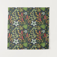 Colourful floral seamless pattern flowers and leav