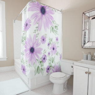 Colourful Floral Shower Curtain – Spring Botanical