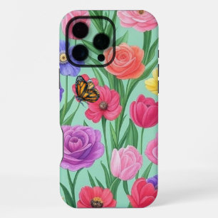 Colourful Floral/Spring Rose iPhone 16 Pro Max Case