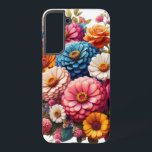 Colourful Floral/Spring Zinnia/Rose Samsung Galaxy Case<br><div class="desc">colourful</div>