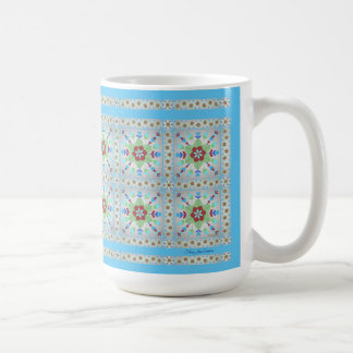 Colourful Floral Tile Pattern Mug