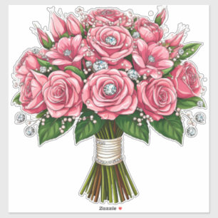 Colourful Floral Wedding Bouquet