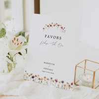 Colourful Floral Wedding Favours