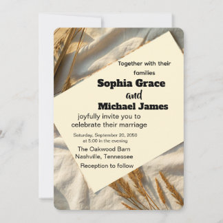 Colourful Floral Wedding Invitation | Watercolor