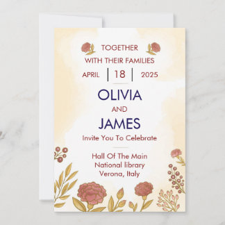 Colourful & Floral Wedding Invitations 